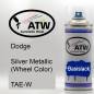 Preview: Dodge, Silver Metallic (Wheel Color), TAE-W: 400ml Sprühdose, von ATW Autoteile West.